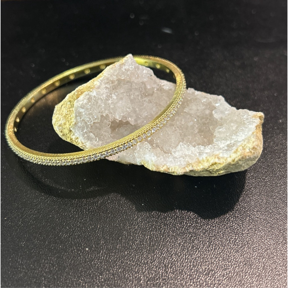 Women's Judith Ripka 925 CZ Thailand bangle size 7.5